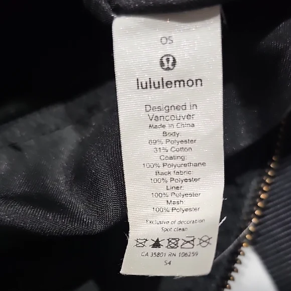 Lululemon Festival Bag; Black Crossbody Bag with Adjustable Strap - Picture 3 of 10